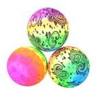 Inflatable Beach Ball Rainbow Color Printing Volleyball Toys For Game Training